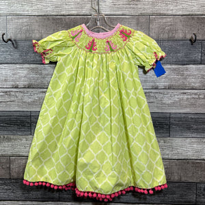 SHRIMP & GRITS KIDS HOLIDAY SMOCKED DRESS 2