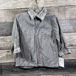 BABY DIOR LS BUTTON DOWN SHIRT 12 MO