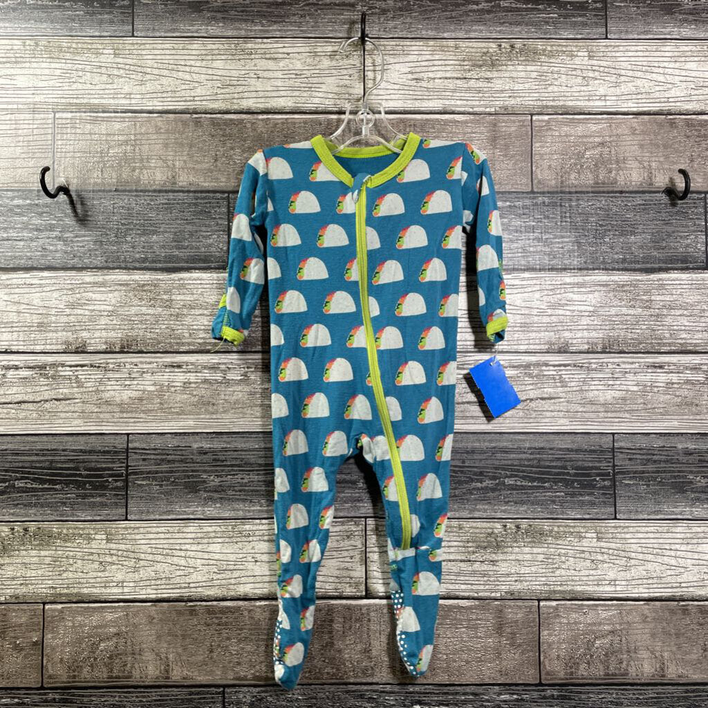 KICKEE PANTS BAMBOO FOOTIE PJ 3-6 MO