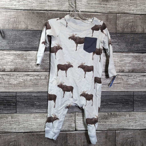 TEA LS COTTON ROMPER 3-6 MO