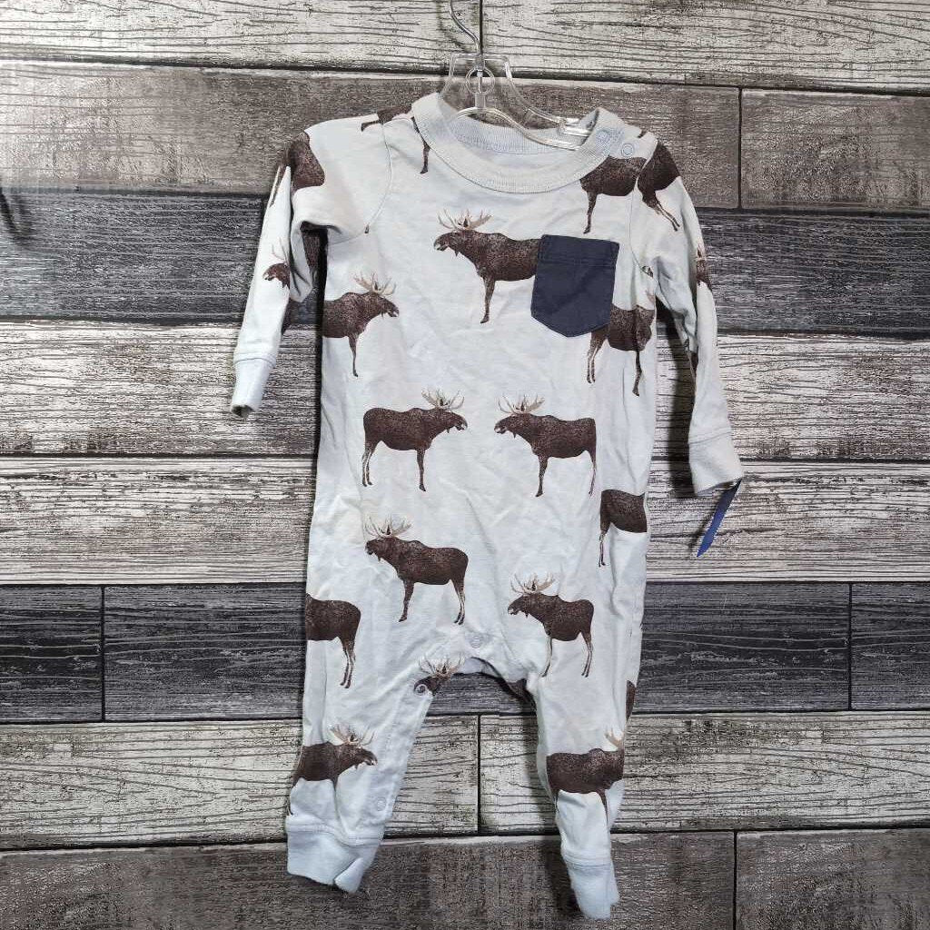 TEA LS COTTON ROMPER 3-6 MO