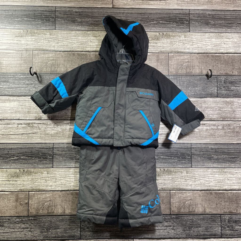 COLUMBIA OMNI TECH COAT + SNOWBIBS 6-12 MO