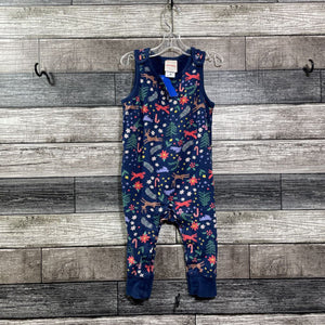 HANNA HOLIDAY COTTON OVERALLS 75 / 12-18 MO