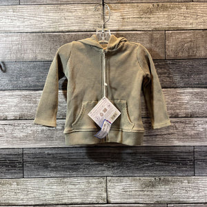 NEW APPLE PARK ORGANIC COTTON WAFFLE HOODIE 3-6 MO