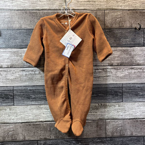 NEW APPLE PARK ORGANIC COTTON WAFFLE FOOTIE PJ 0-3 MO