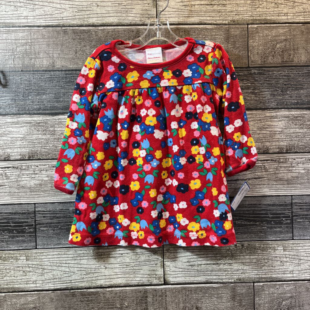 HANNA LS FLORAL DRESS 75 / 12-18 MO