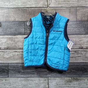 COLUMBIA REVERSIBLE PUFFER / FLEECE VEST 6-12 MO