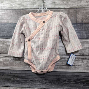 FINN + EMMA LS ORGANIC SIDE SNAP BODYSUIT 3-6 MO