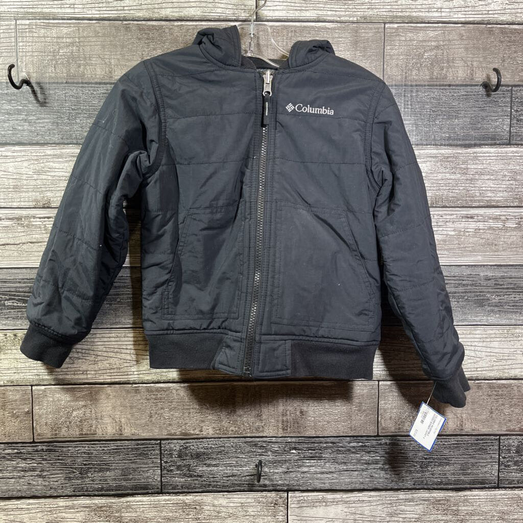 COLUMBIA REVERSIBLE HOODED BOMBER JACKET 4