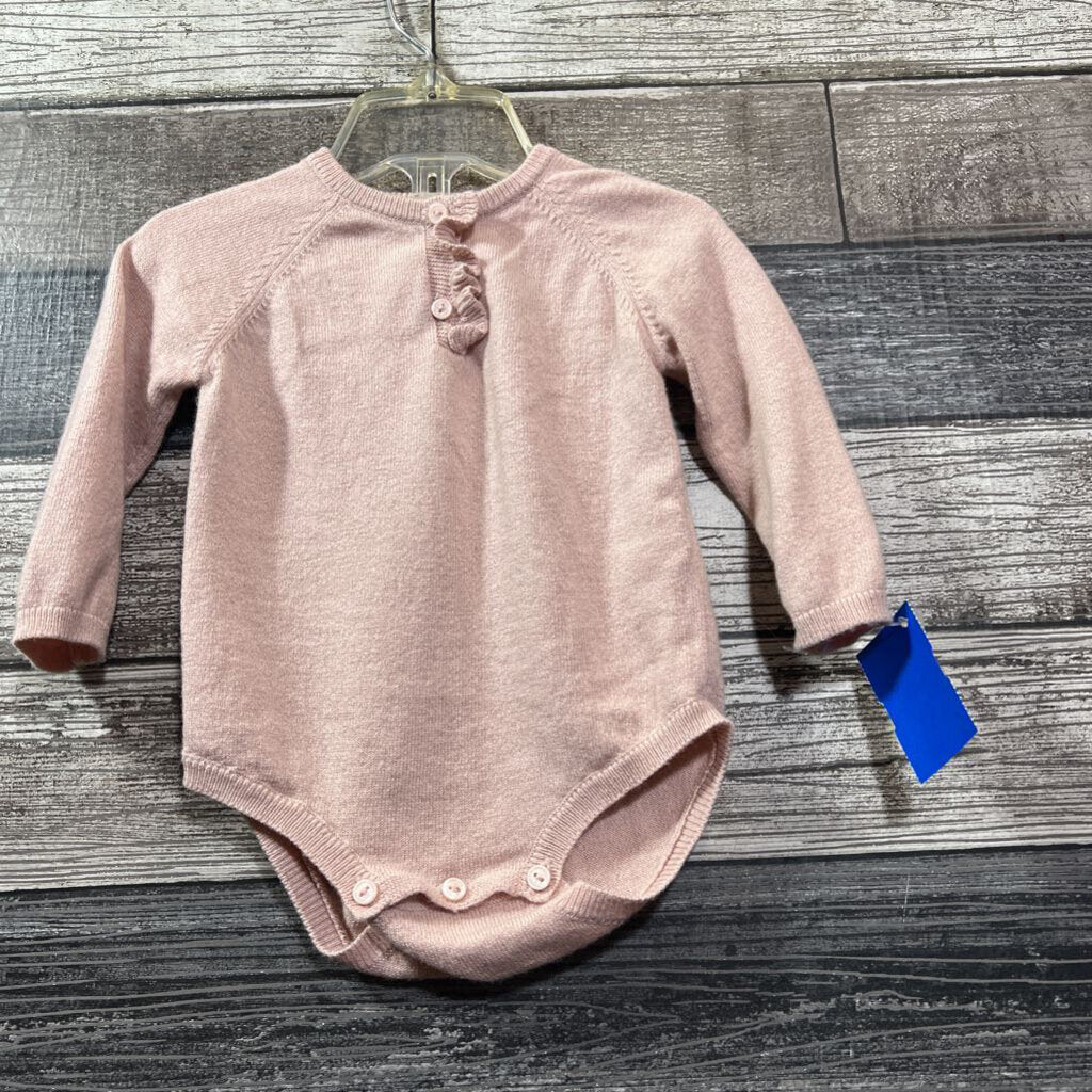 ZARA LS WOOL BLEND BODYSUIT 3-6 MO