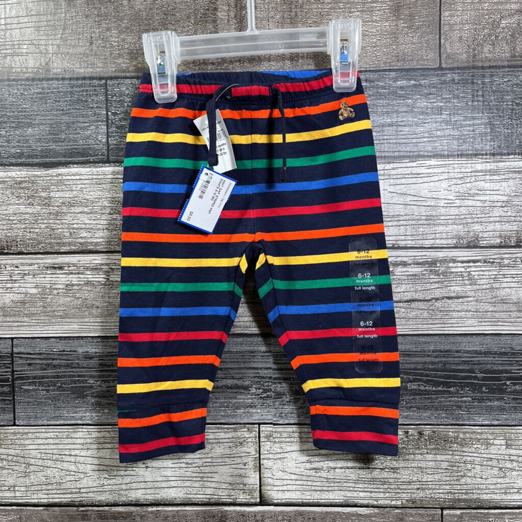 NWT GAP STRIPED KNIT PANTS 6-12 MO