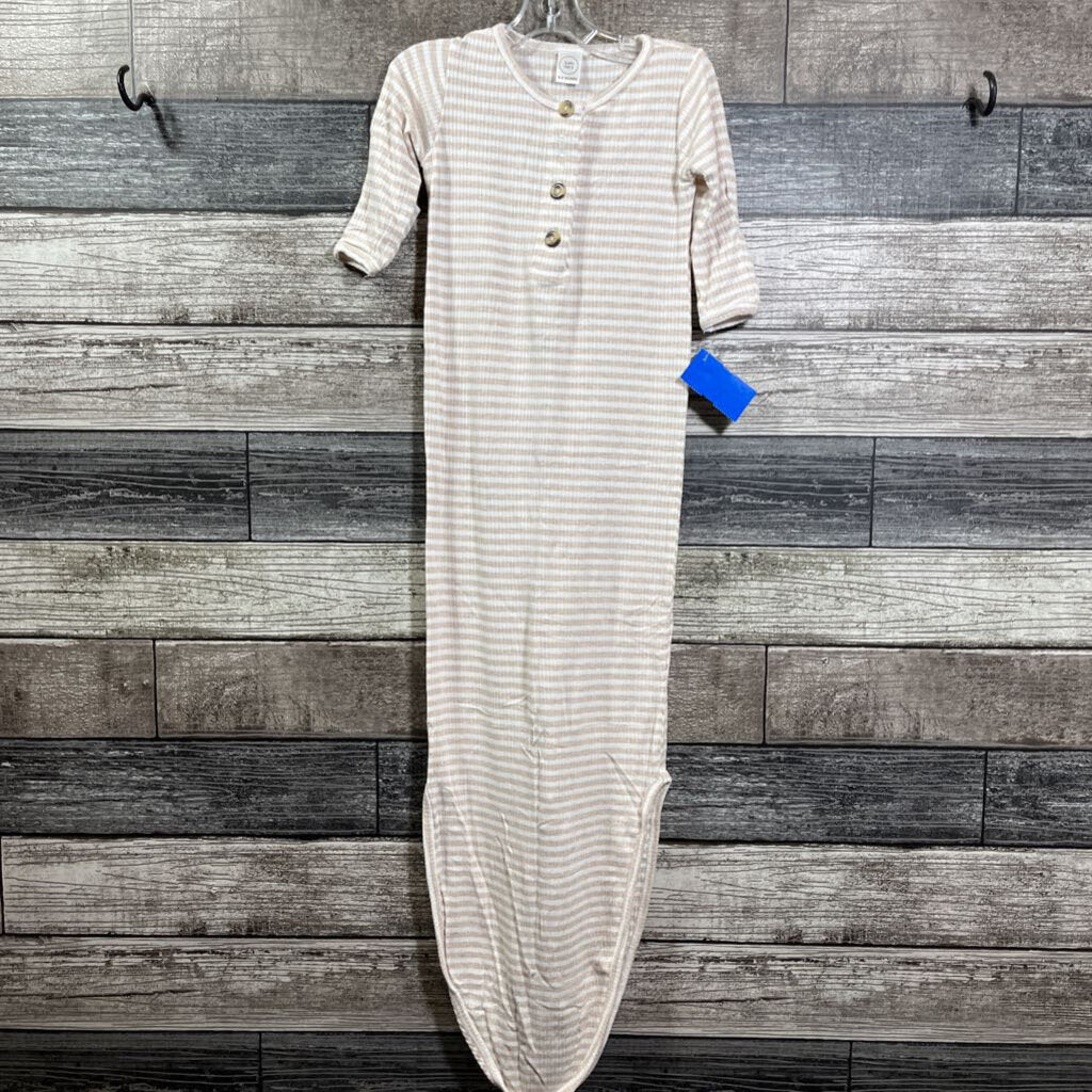 LOU LOU BAMBOO KNOTTED GOWN 3-6 MO