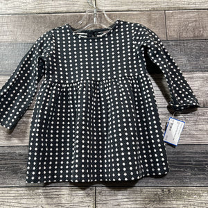 TEA LS DOTTED DRESS 12-18 MO