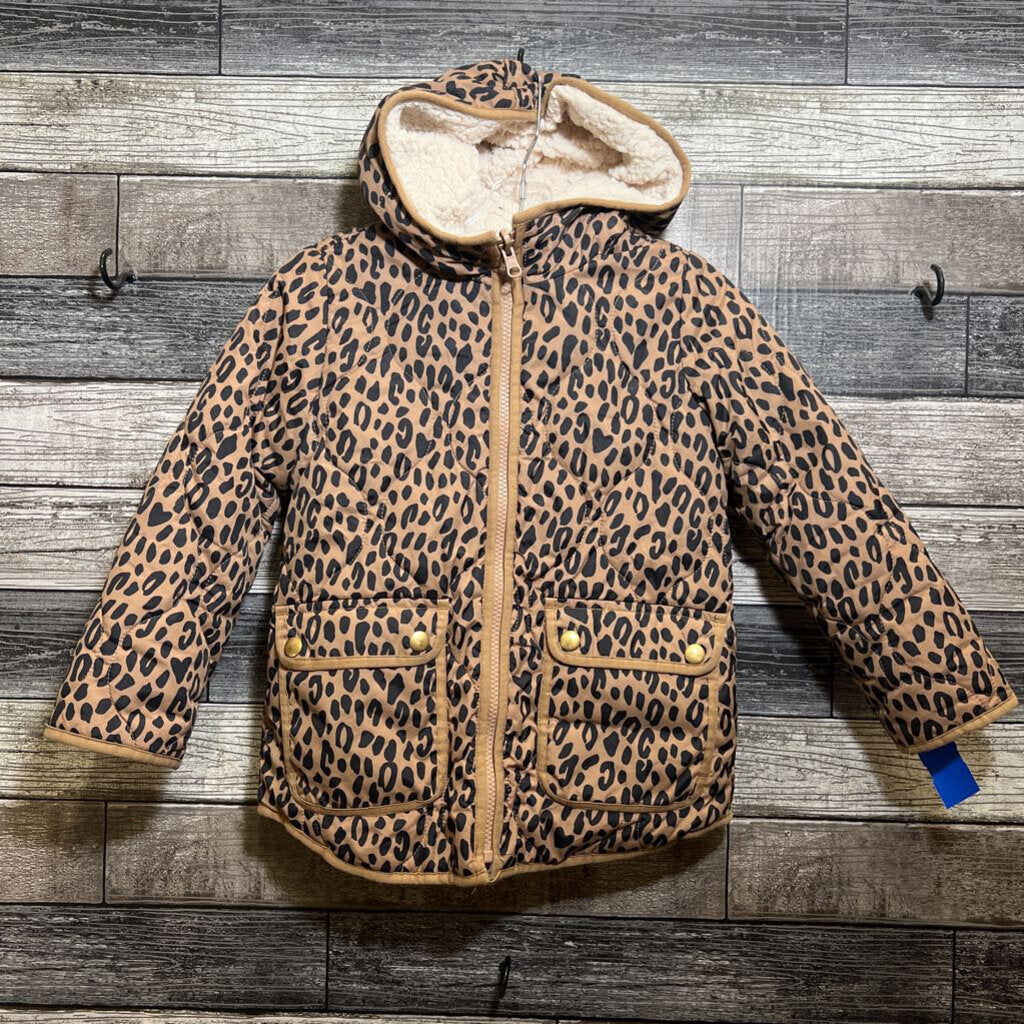 CREWCUTS SHERPA LINED ANIMAL PRINT COAT 6