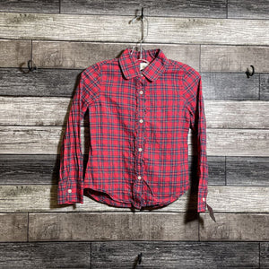 CREWCUTS LS PLAID BUTTON DOWN SHIRT 6/7