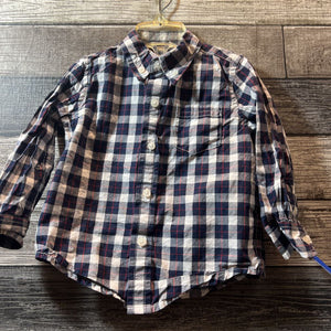 JANIE & JACK LS BUTTON DOWN LINEN SHIRT 12-18 MO