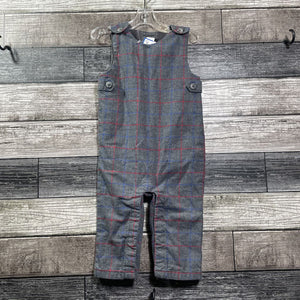 JANIE & JACK LINED COTTON OVERALLS 6-12 MO