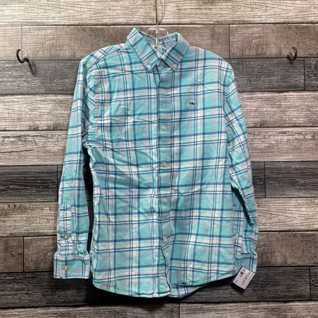 VINEYARD VINES LS BUTTON DOWN FLANNEL SHIRT 8/10