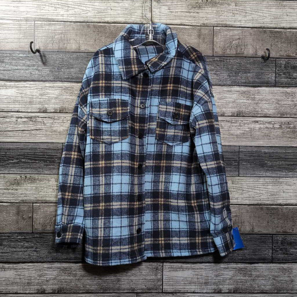 FOREVER 21 HEAVY FLANNEL BUTTON DOWN SHIRT 10