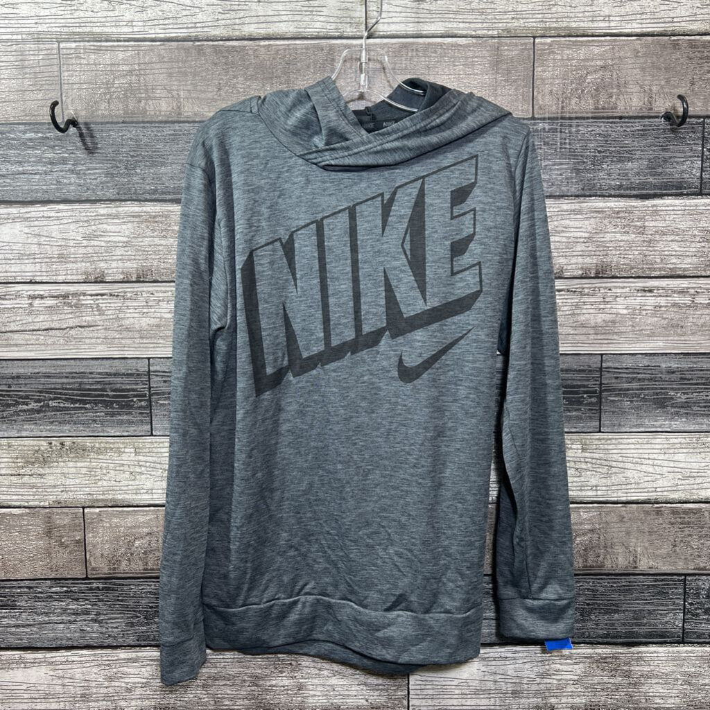 NIKE DRI FIT LS HOODED T-SHIRT 10/12