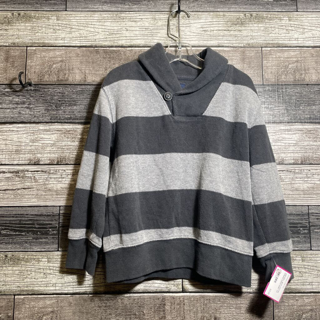 GAP ROLL NECK COTTON STRIPED SWEATSHIRT 4/5