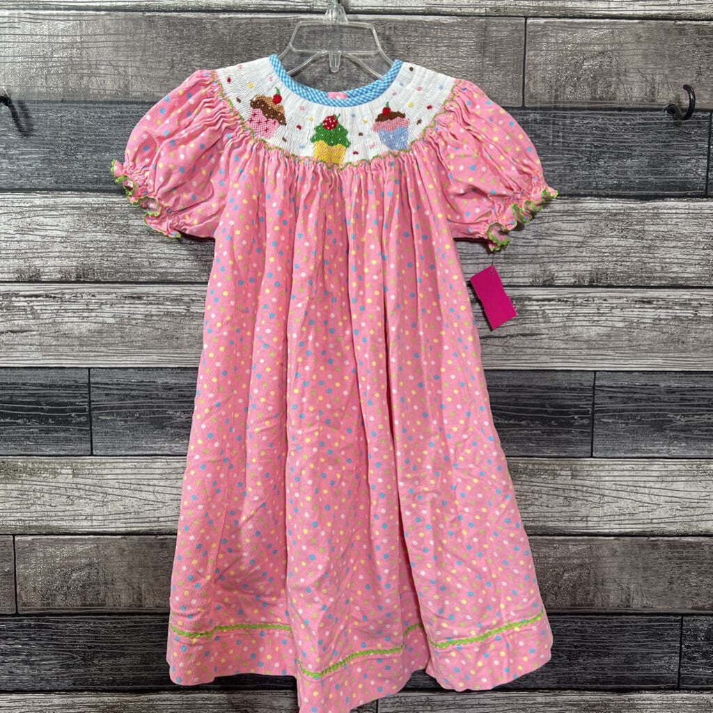 VIVE LA FETE SMOCKED SS CORDUROY DRESS 3