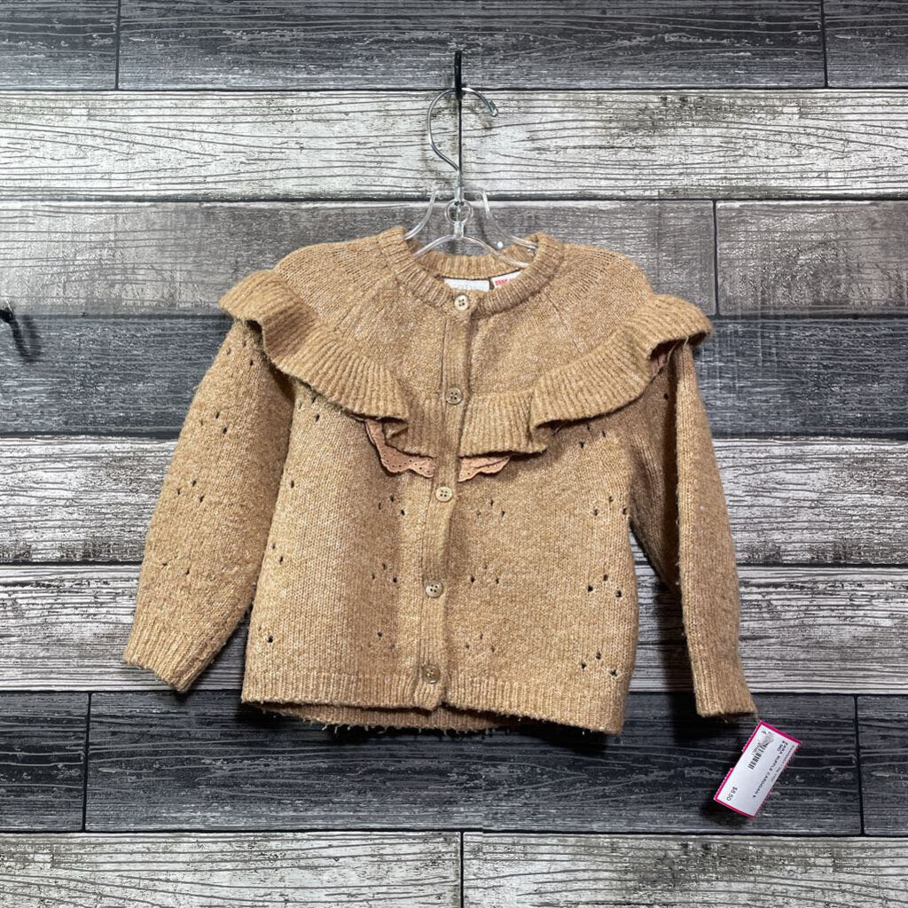ZARA RUFFLE CARDIGAN 6-9 MO
