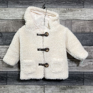 HANNA SHERPA LINED HOODED SWEATER JACKET 70 / 9-12 MO