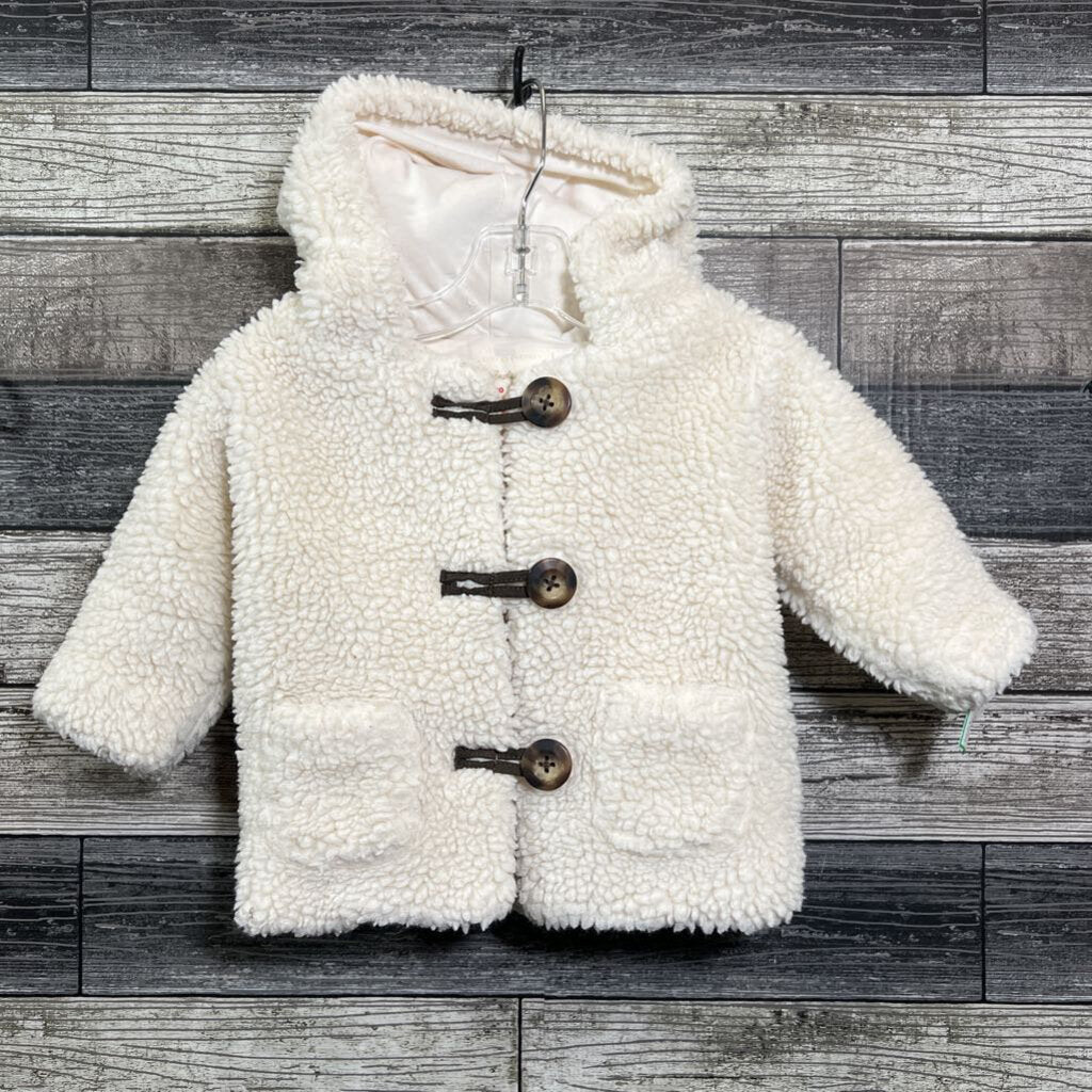 HANNA SHERPA LINED HOODED SWEATER JACKET 70 / 9-12 MO