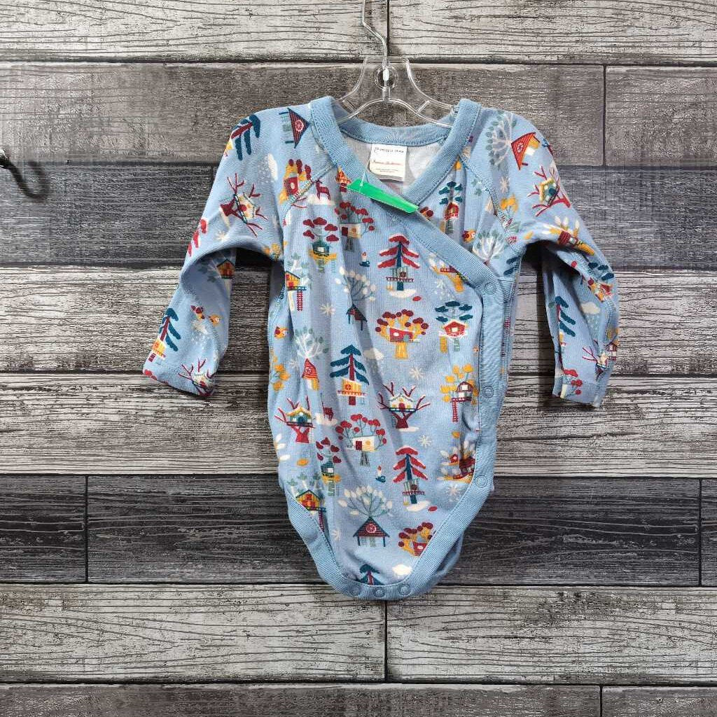 HANNA LS SIDE SNAP ORGANIC BODYSUIT 75 /12-18 MO