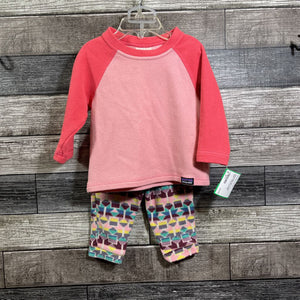 PATAGONIA 2PC FLEECE SHIRT + PANTS 6-12 MO