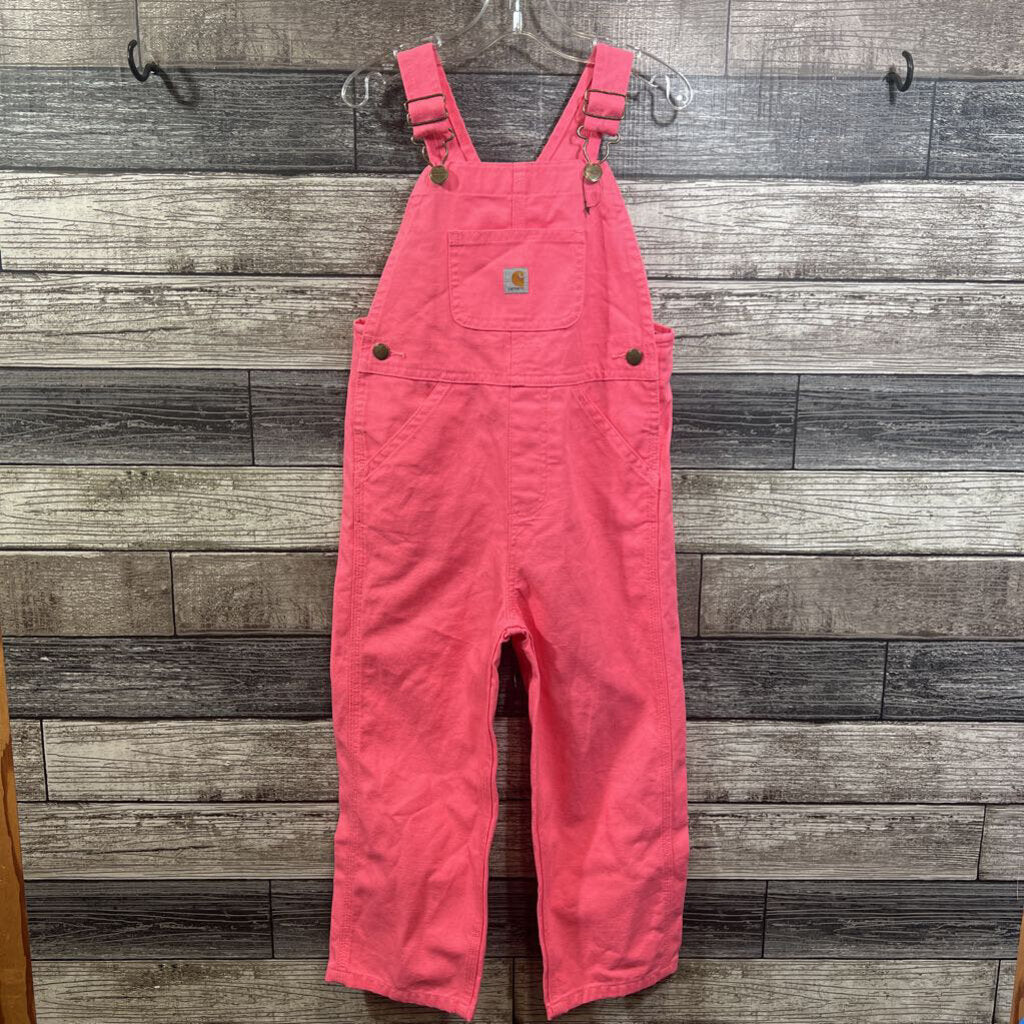 CARHARTT PINK COTTON CANVAS OVERALLS 4