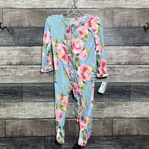 POSH PEANUT BAMBOO FOOTIE PJ 6-9 MO