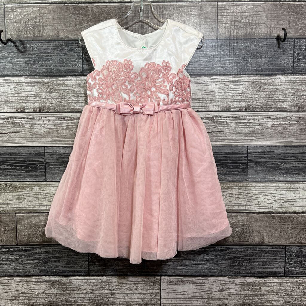 JONA MICHELLE EMBROIDERED TULLE SKIRT DRESS 3