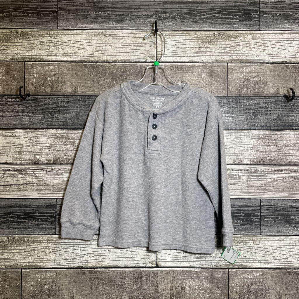 EASY PEASY ORGANIC LS HENLEY 4