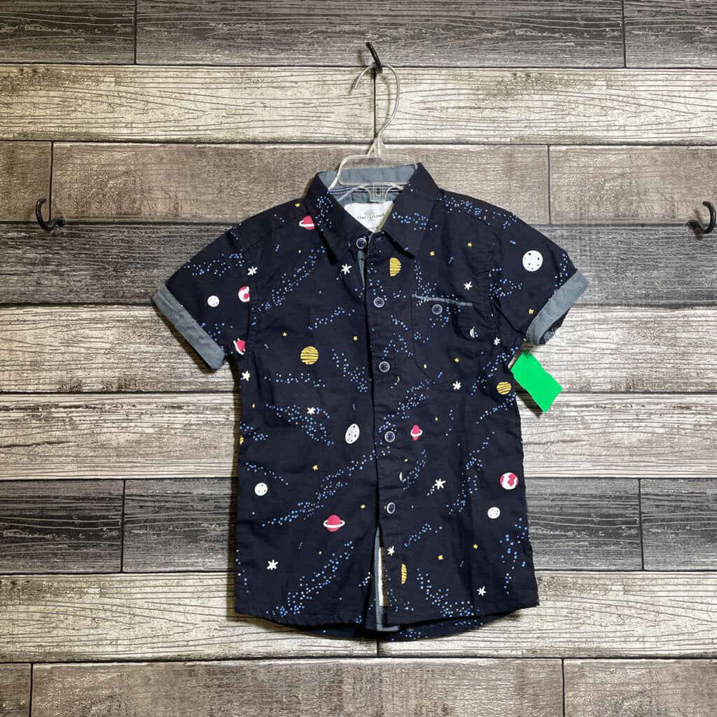 CRAFT & FLOW SS SPACE BUTTON DOWN SHIRT 4