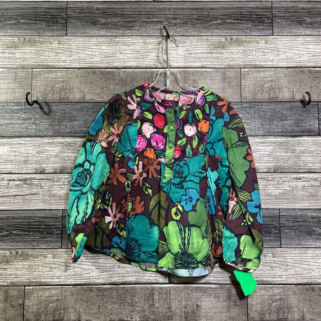 CATIMINI LS WOVEN COTTON FLORAL SHIRT 5