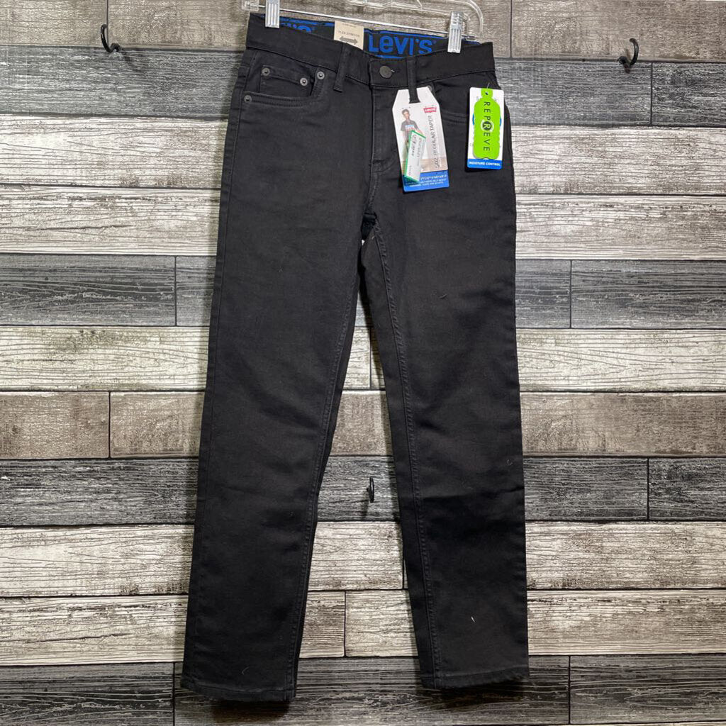 NWT LEVI'S 502 TAPER BLACK JEANS 8