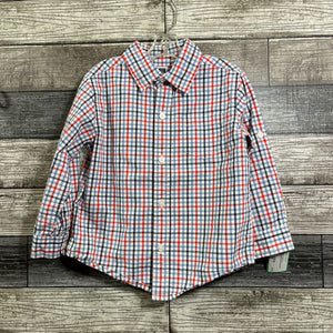 JANIE & JACK LS CHECKERED BUTTON DOWN SHIRT 2