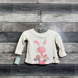 TEA LS BUNNY T-SHIRT 6-12 MO