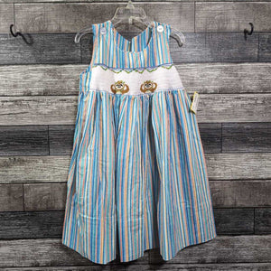 HANDMADE SMOCKED SLOTH JUMPER DRESS 5/6