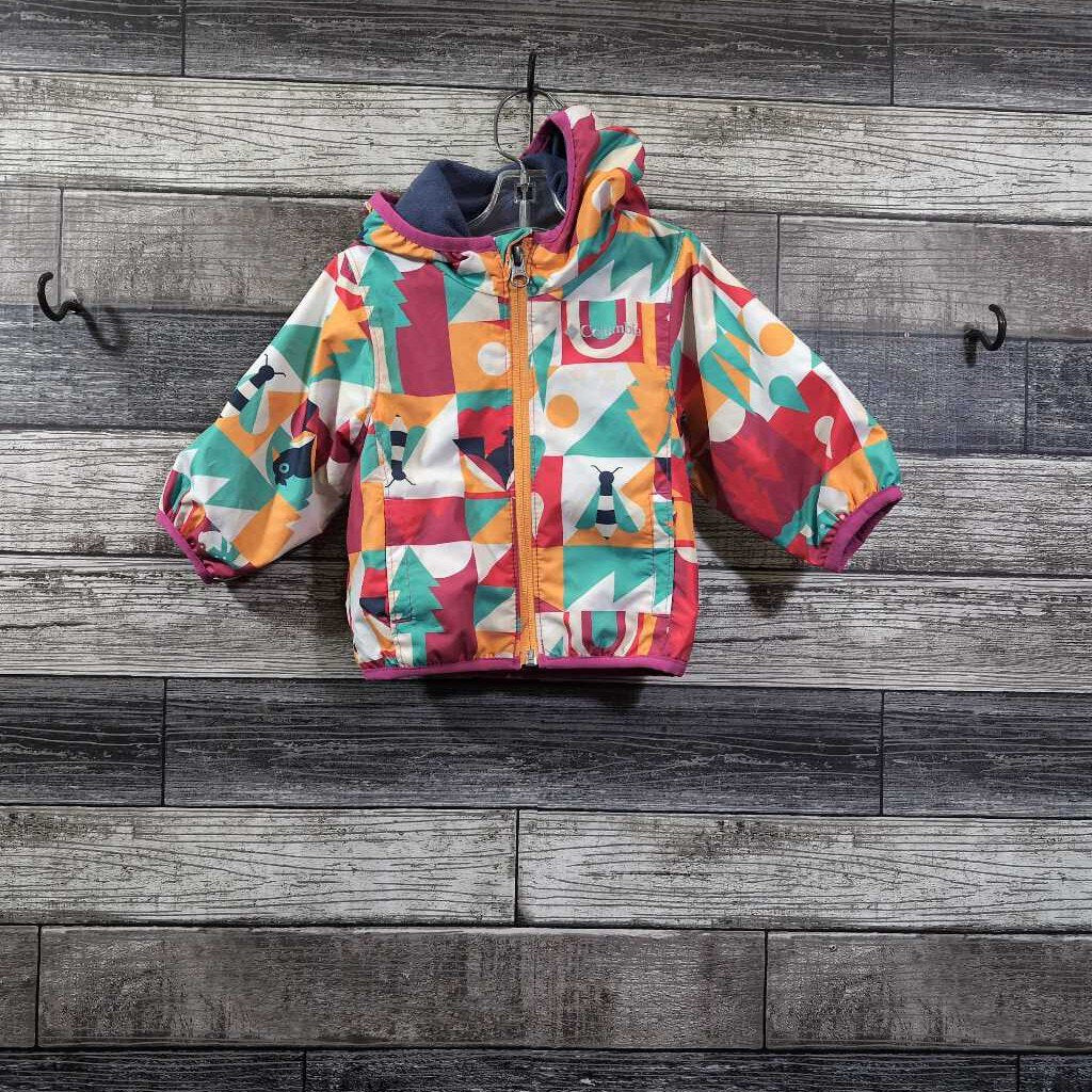 COLUMBIA KITTERWIBBIT WATER RESISTANT FLEECE LINED HOODED JACKET 3-6 MO