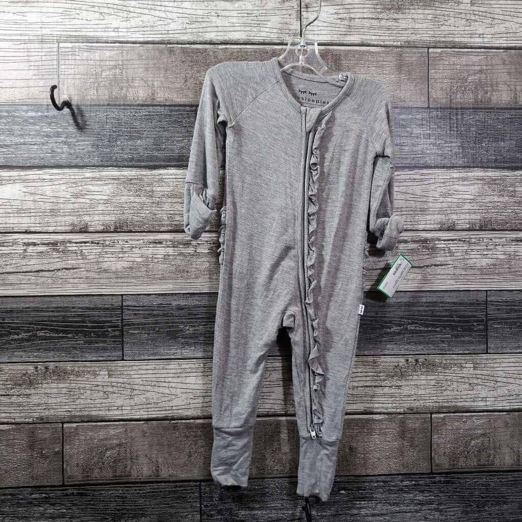 LITTLE SLEEPIES BAMBOO FOOTIE ZIPPY 0-3 MO