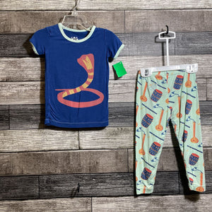 KICKEE PANTS 2PC BAMBOO SS PJ 2