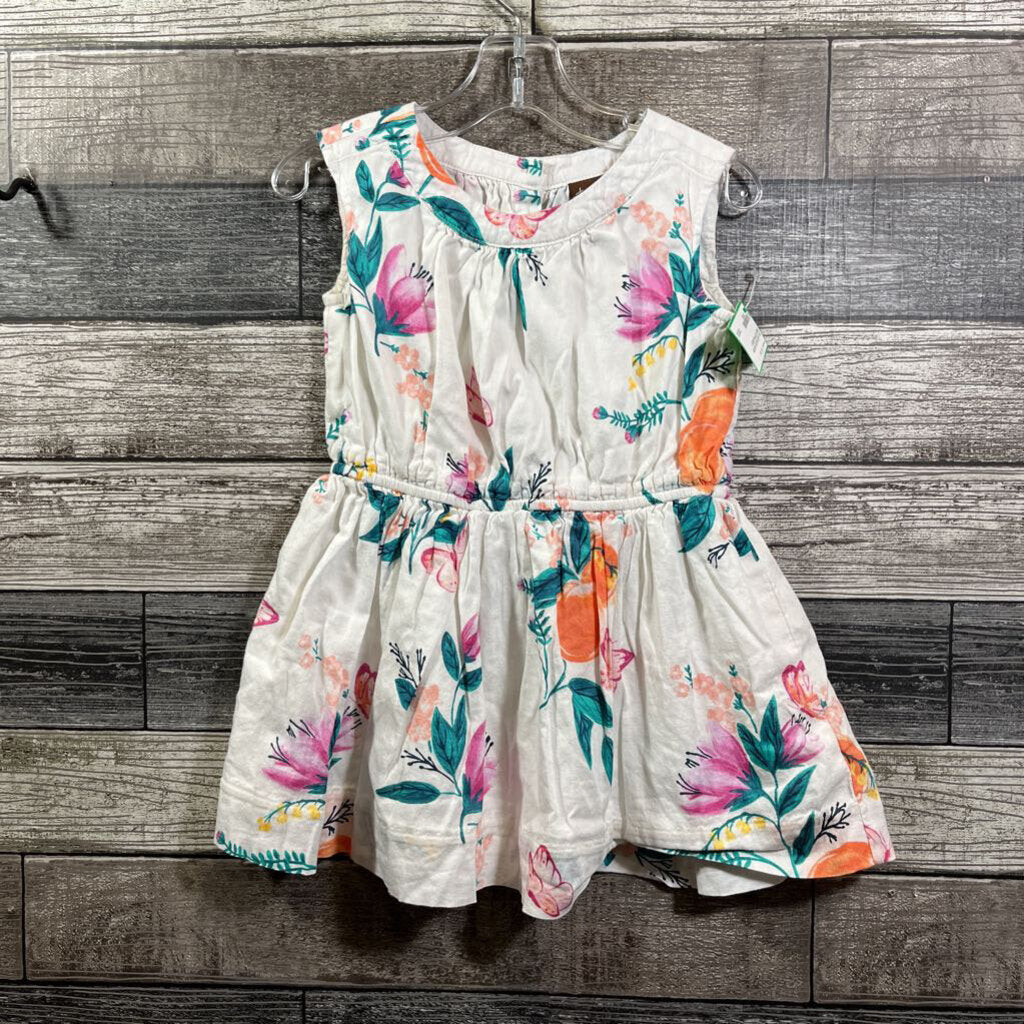 TEA SLEEVELESS WOVEN LINED COTTON DRESS 2