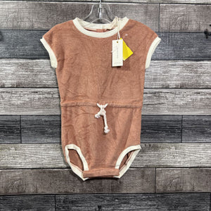 NWT QUINY MAE ORGANIC TERRY RETRO ROMPER 2/3