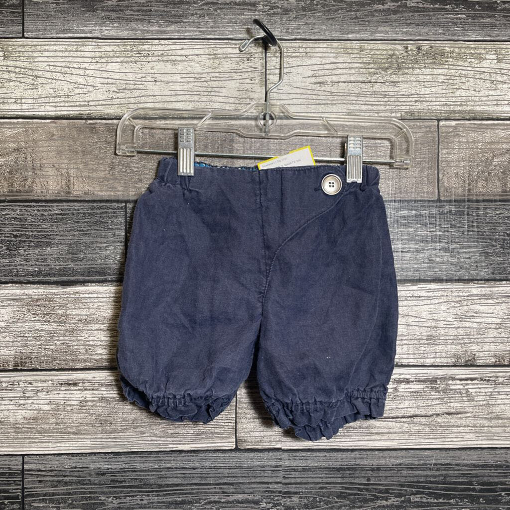 LINEN BUBBLE SHORTS 3/4