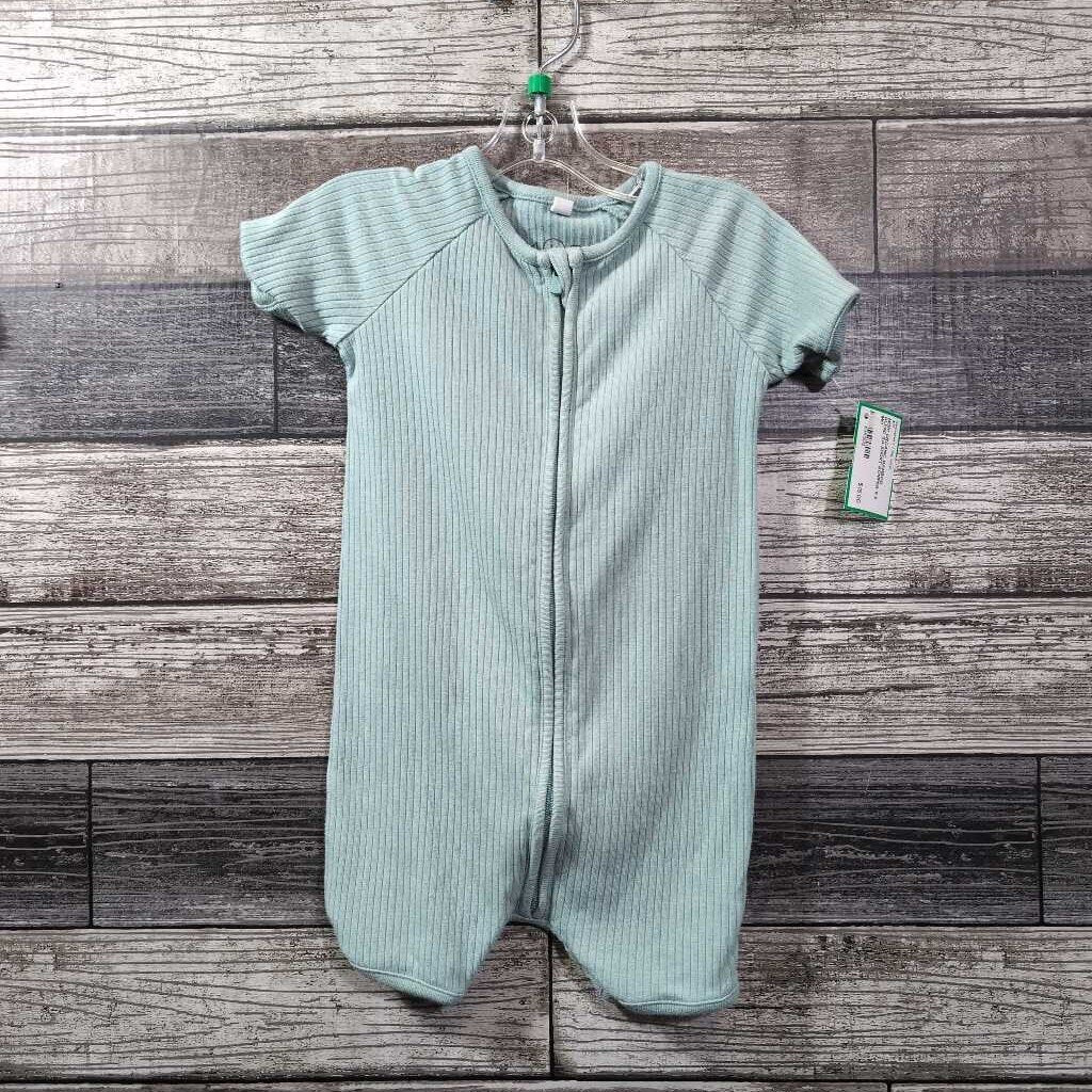 MORI ORGANIC BAMBOO BLEND SS SHORT ROMPER 6-9 MO