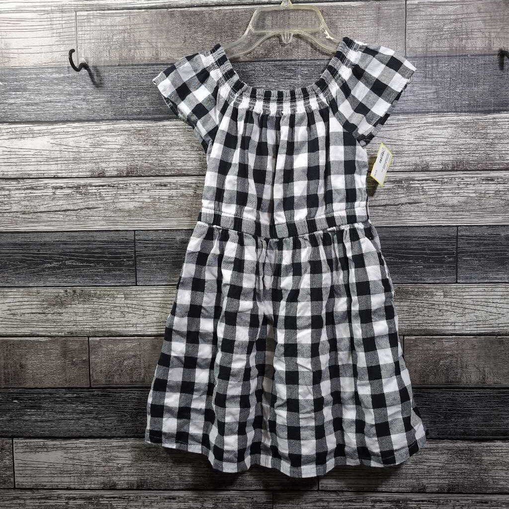 PRIMARY SS LINED CHECKERED DRESS 8/9