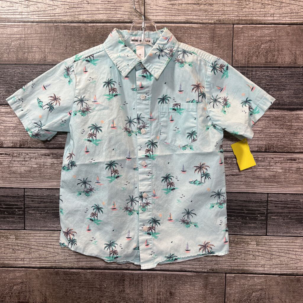 MINI SERIES COTTON SS BUTTON DOWN PRINTED SHIRT 5